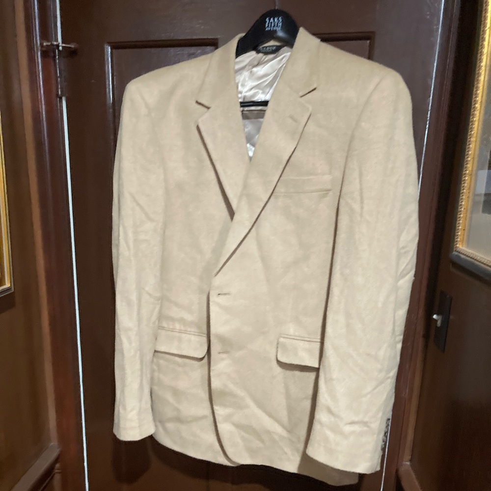 Camel hair sports coat
